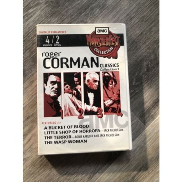 AMC Monsterfest Roger Corman ClassicsCollection 1. 2 DVDs The Terror, Wasp Woman - Picture 2 of 5